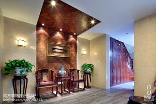 精选118平米中式别墅休闲区装修实景图