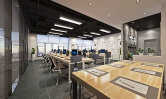 200平现代简约办公空间装修效果案例 汇海广场王总办公室工程装修实景图赏析 土巴兔家居室内装修设计效果图