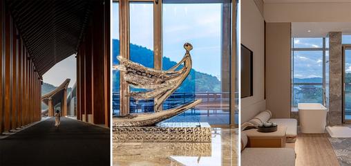 稻田与廊桥 宁波国际会议中心的自然与人文交融